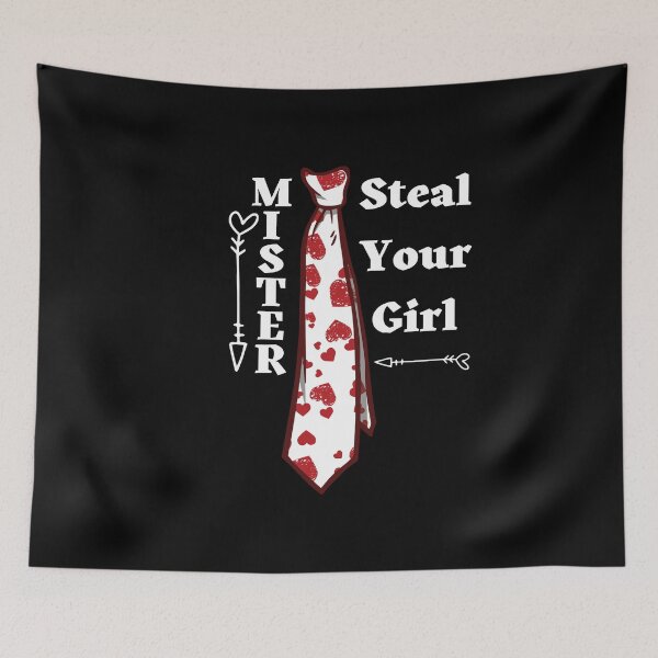 Item preview, Mister steal your girl, Funny Heart Tie Valentine's Day Design designed and sold by Auntieck.