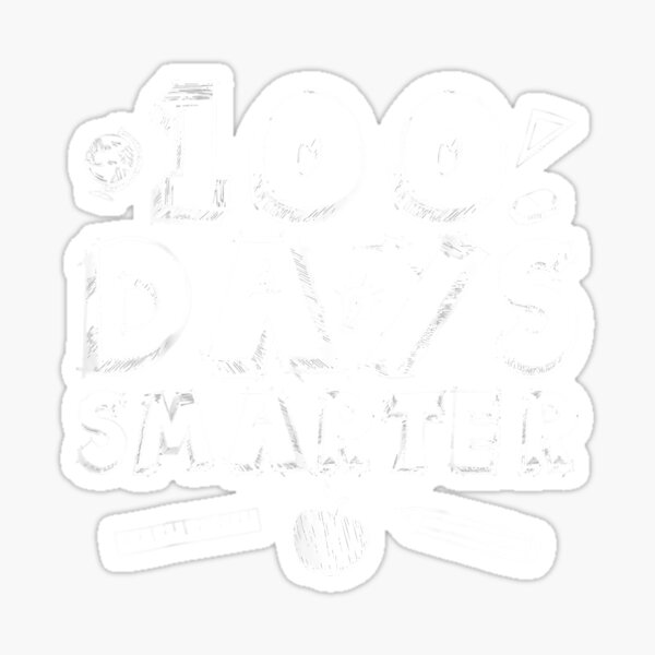 "Cute Happy 100th Day Of School 100" Sticker for Sale by Perrydad78