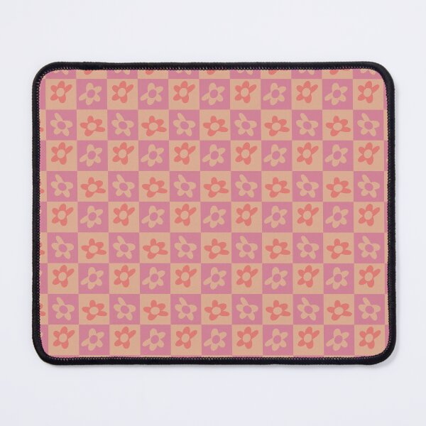 Item preview, Pink and Orange Checker Squares Flower Pattern designed and sold by scorpiolane.