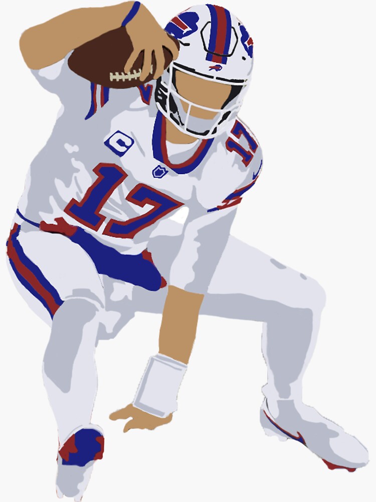 Buffalo Bills Josh Allen Jersey Sticker 