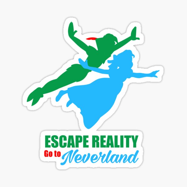 "ESCAPE REALITY" Sticker for Sale by Pixyclothes | Redbubble