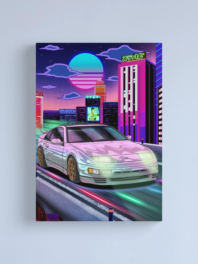 壁紙アート Synthwave Nissan 300ZX FairladyZ