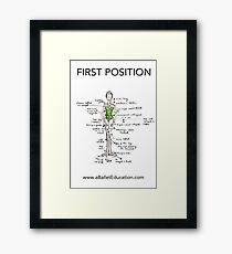 Notes on First Position Framed Print