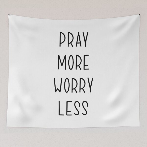Item preview, Pray More Worry Less designed and sold by themoodydecor.