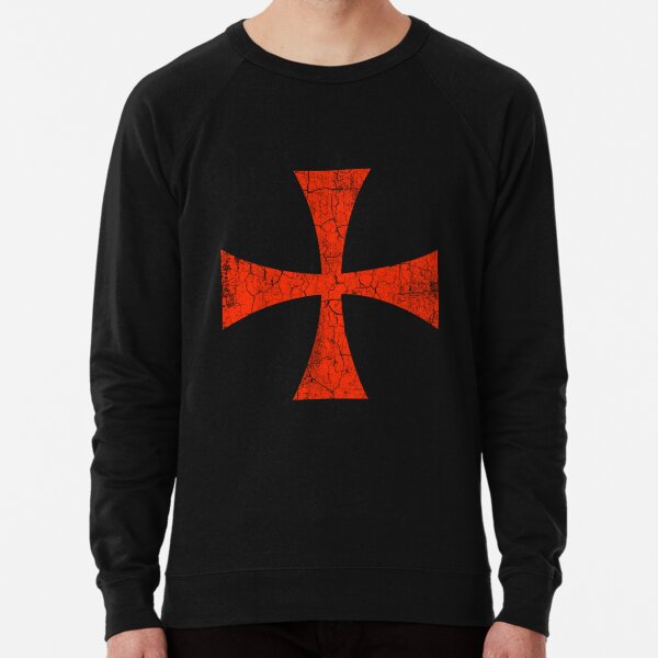Knights Templar Cross Order Of Solomon's Temple Crusader Lightweight Sweatshirt