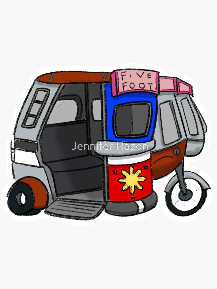 "Tricycle" Sticker for Sale by Jennifer Razon Redbubble