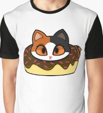Japanese Bobtail Donut Cat Graphic T-Shirt