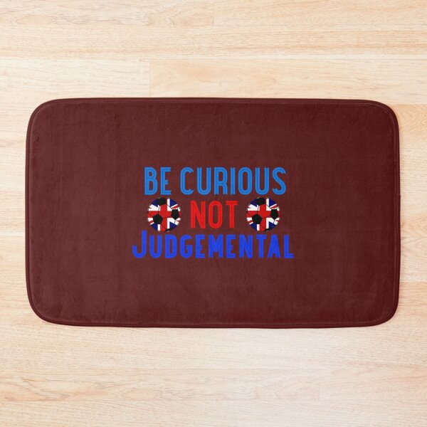Item preview, Be Curious Not Judgemental, football with UK flag   designed and sold by TidehunterS.