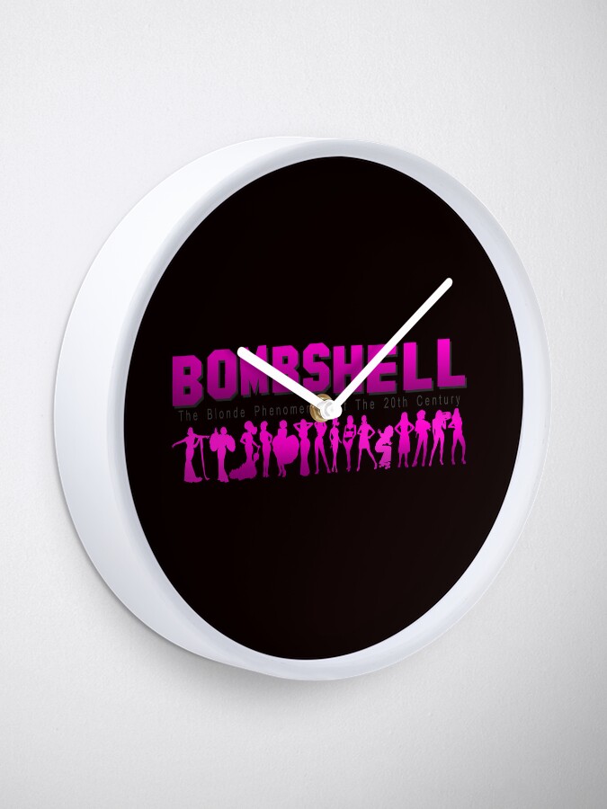 Alternate view of BOMBSHELL Logo Clock