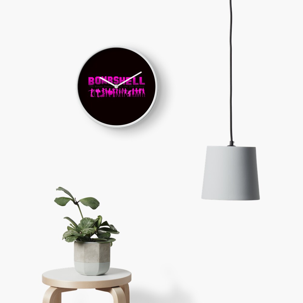 BOMBSHELL Logo Clock
