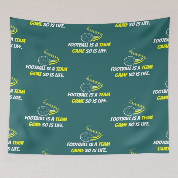 Item preview, FOOTBALL IS A TEAM GAME SO IS LIFE. Relaxed Fit  designed and sold by TidehunterS.