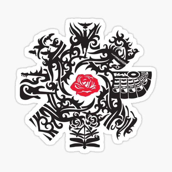 Red Hot Roses Sticker For Sale By Edithousin Redbubble