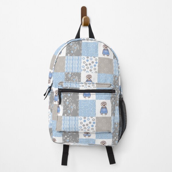 Item preview, Cute Sloth Blue Plaid designed and sold by MobertsonArt.