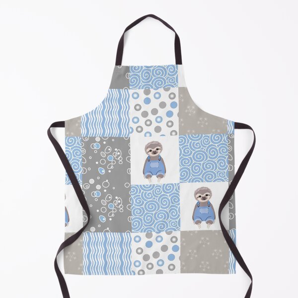 Item preview, Cute Sloth Blue Plaid designed and sold by MobertsonArt.