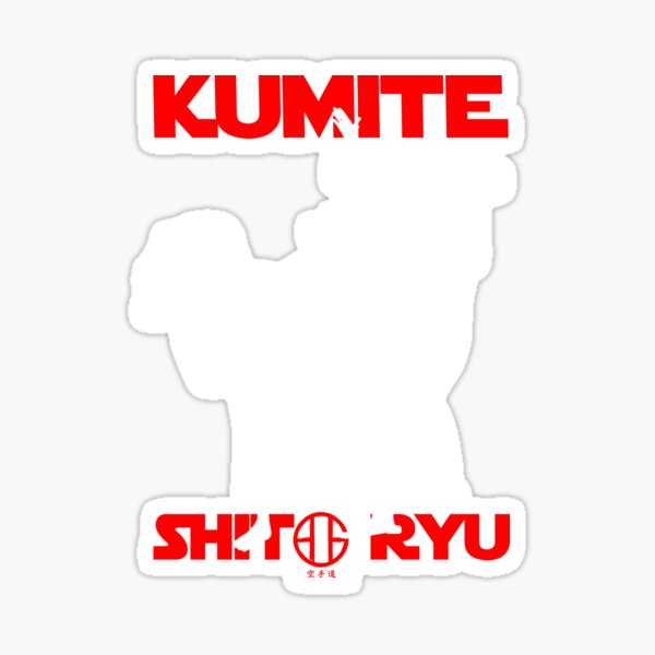 Shito Ryu Karate Kumite Sparring Martial Arts Design Sticker For