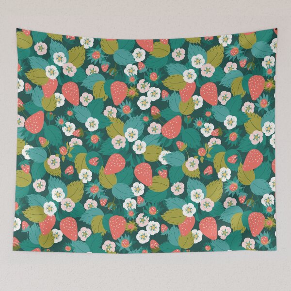 Item preview, Strawberry Fruit Seamless designed and sold by MobertsonArt.