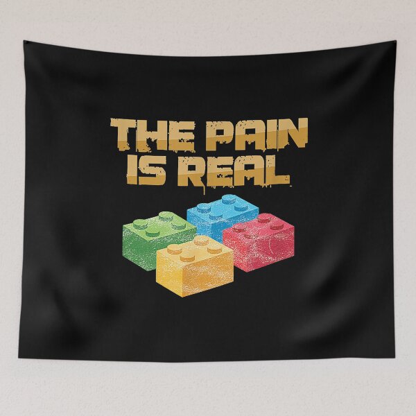 Item preview, Funny Building Blocks Bricks Builder Pain Is Real designed and sold by Contakie81.