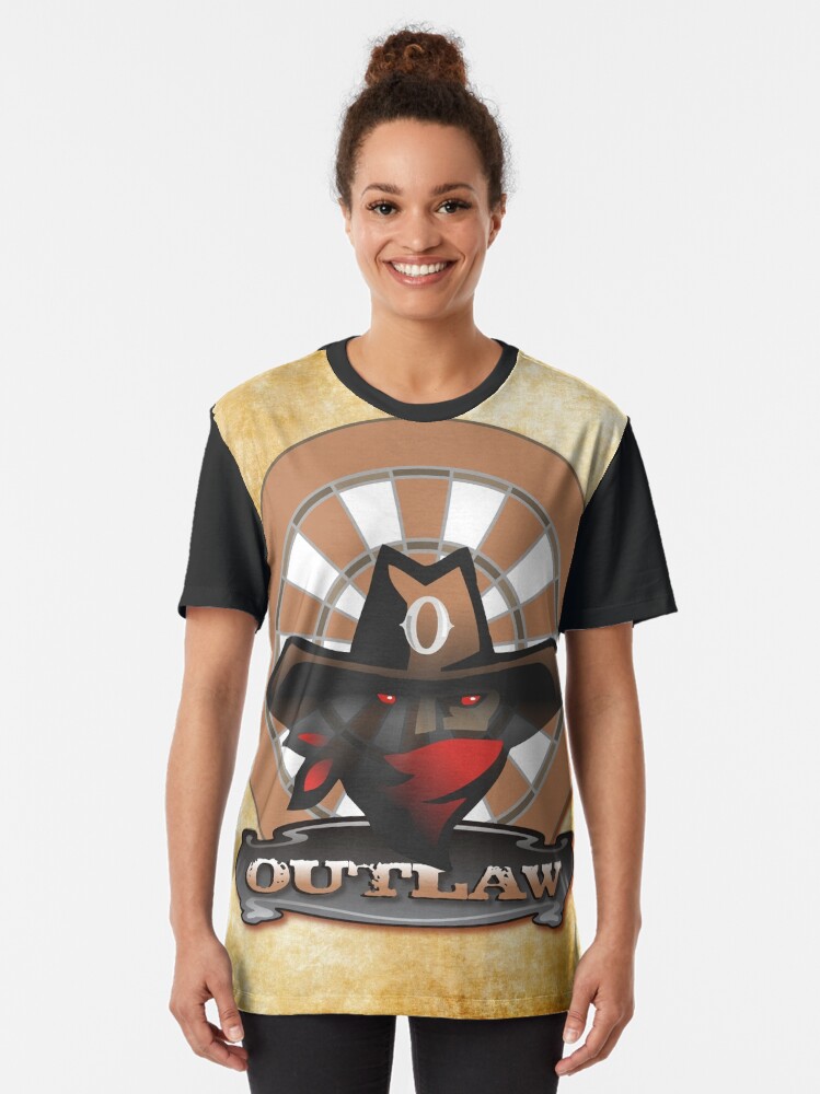Alternate view of Outlaw Darts Shirt Graphic T-Shirt