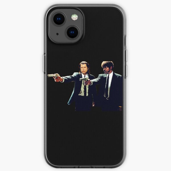 Vincent et Jules Pulp Fiction Sticker Coque souple iPhone