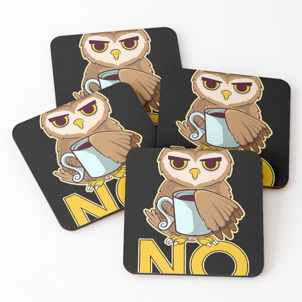 Item preview, No Rejection Owl Nocturnal Caffeine Coffee Cafe Otaku Comic  designed and sold by rustimim.