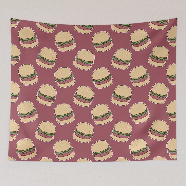 Item preview, Hamburger Brown Pattern designed and sold by SaradaBoru.