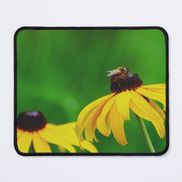 Item preview, Honey Bee on Black Eyed Susan Flowers designed and sold by CarolinaReina.