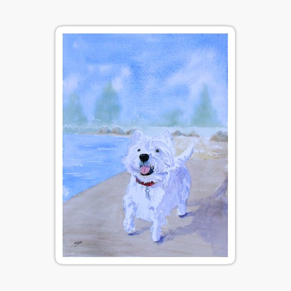 Enzo by the Lake Sticker
