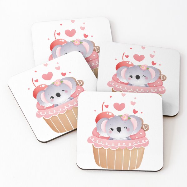 Item preview, Valentines Koala Cupcake designed and sold by ThaArtHub.
