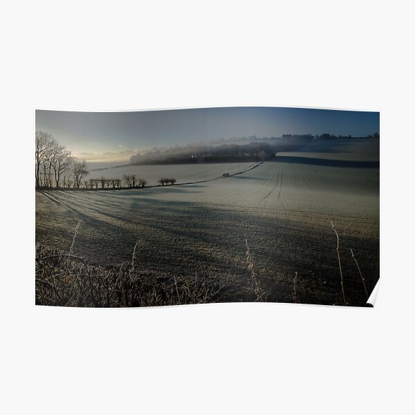 Frosty morning in the Chilterns Poster