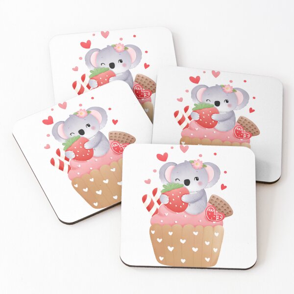 Item preview, Valentines Koala Cupcake designed and sold by ThaArtHub.