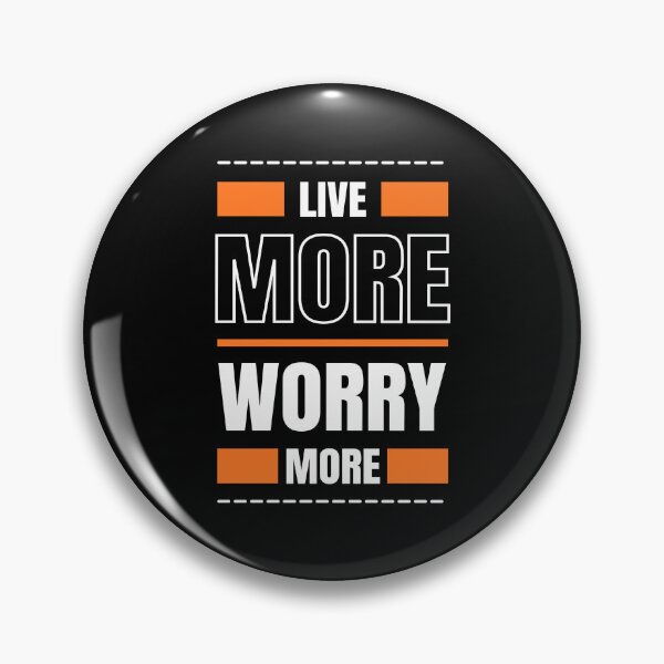 Item preview, Live more worry more modern inspirational quote t shirt designed and sold by diab diab.