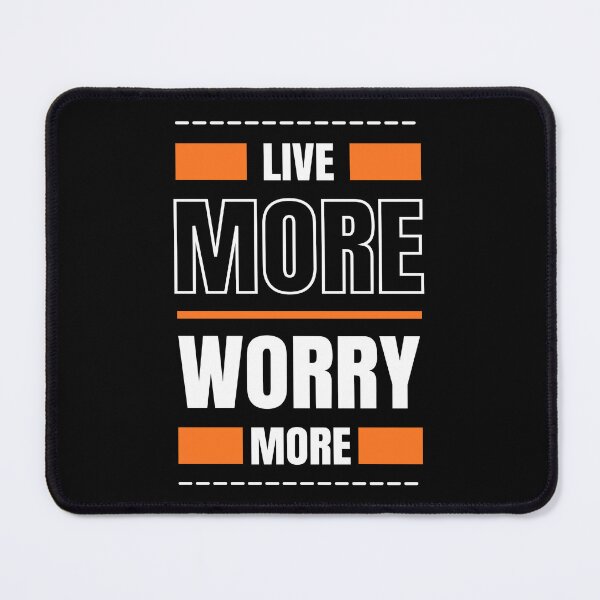 Item preview, Live more worry more modern inspirational quote t shirt designed and sold by diab diab.