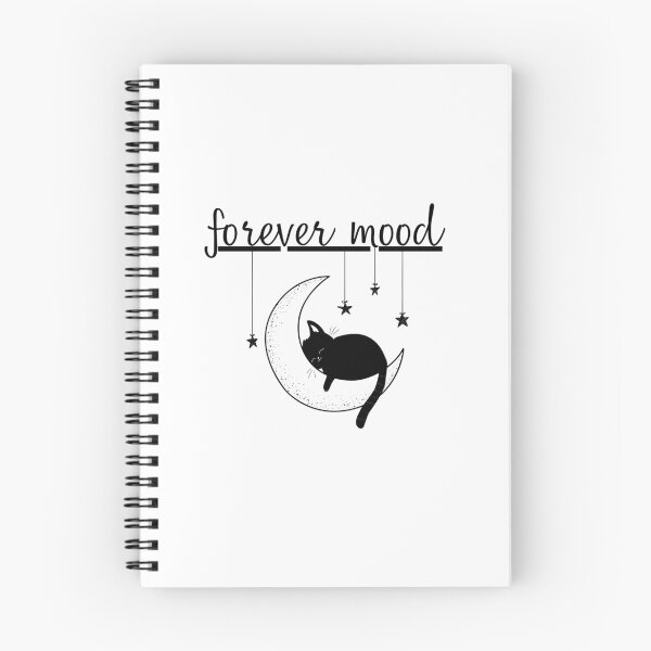 Item preview, Forever Mood Sleepy Kitty Crescent Moon designed and sold by spoeg.