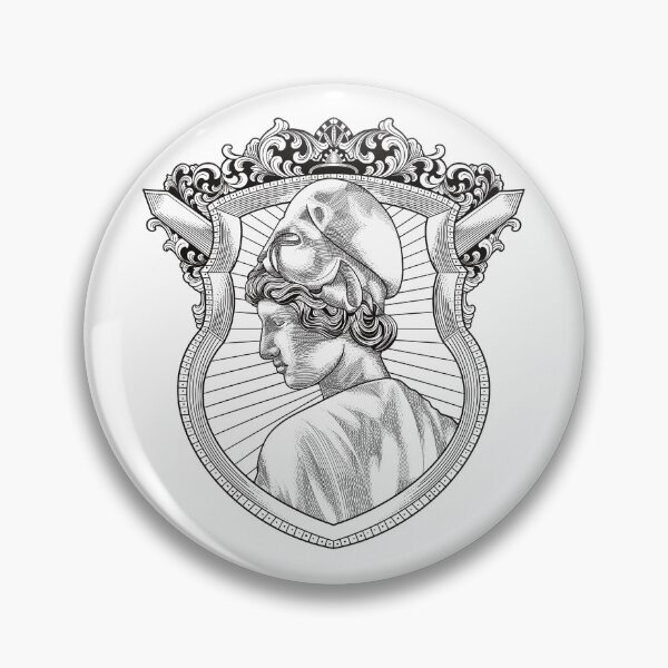 Item preview, Engraving Illustration of Athena Blackwhite designed and sold by Adrielvector.
