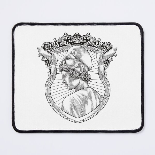Item preview, Engraving Illustration of Athena Blackwhite designed and sold by Adrielvector.
