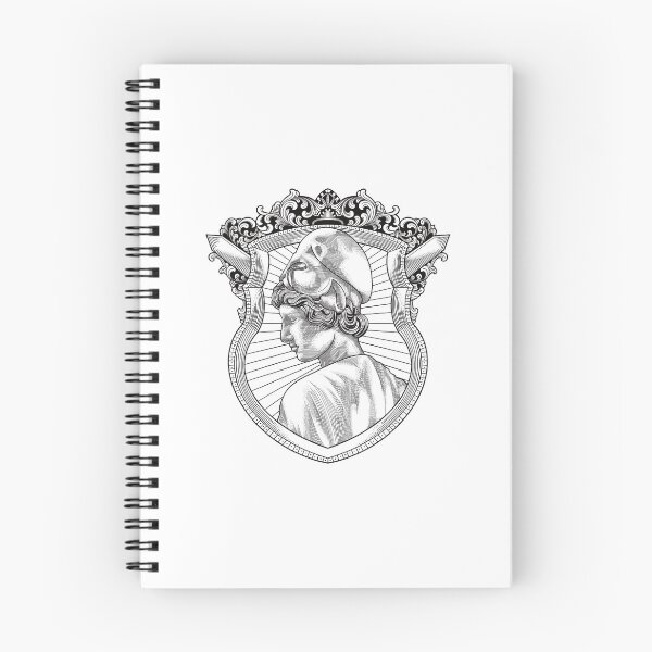 Item preview, Engraving Illustration of Athena Blackwhite designed and sold by Adrielvector.