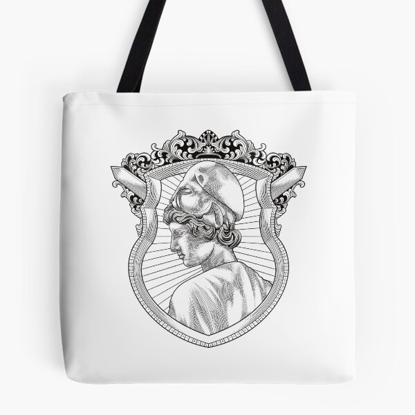 Item preview, Engraving Illustration of Athena Blackwhite designed and sold by Adrielvector.