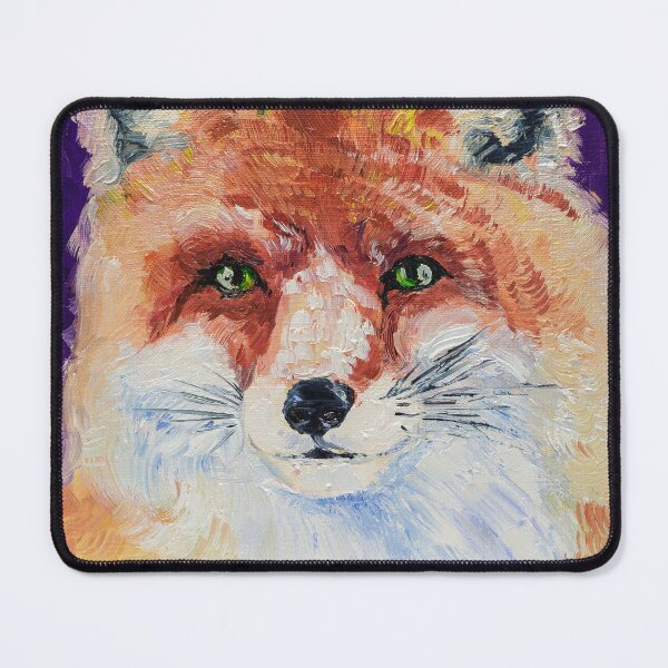 Item preview, Red Fox Portrait Oil Painting Print designed and sold by NatalyMak.