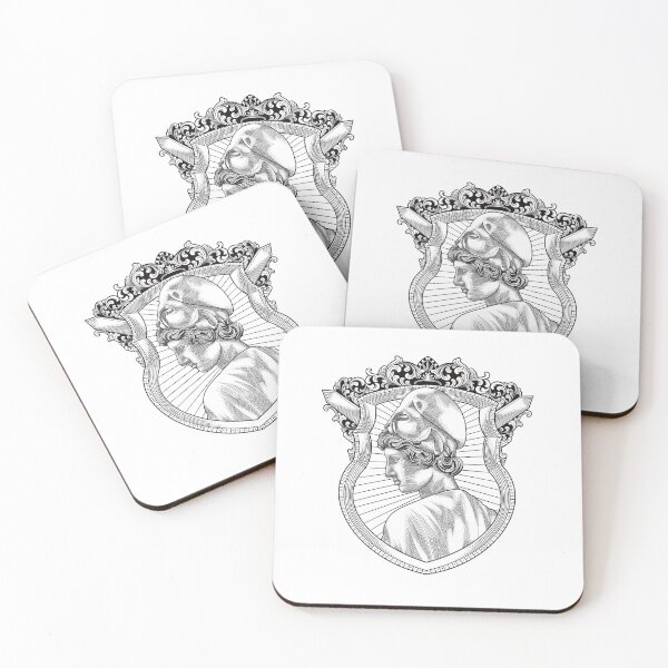 Item preview, Engraving Illustration of Athena Blackwhite designed and sold by Adrielvector.