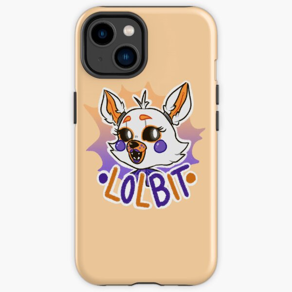 Lolbit caso de telefone para iphone 14 pro max 13 12 mini 11 xr 7 8 plus  capa de pele de fibra lolbit fnaf cinco noites na irmã