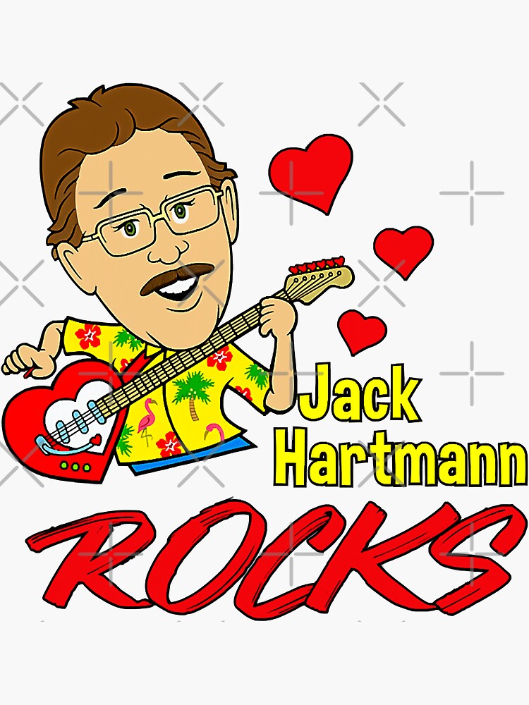 "Jack Hartmann Rocks Original" Sticker for Sale by RachaelEliezer