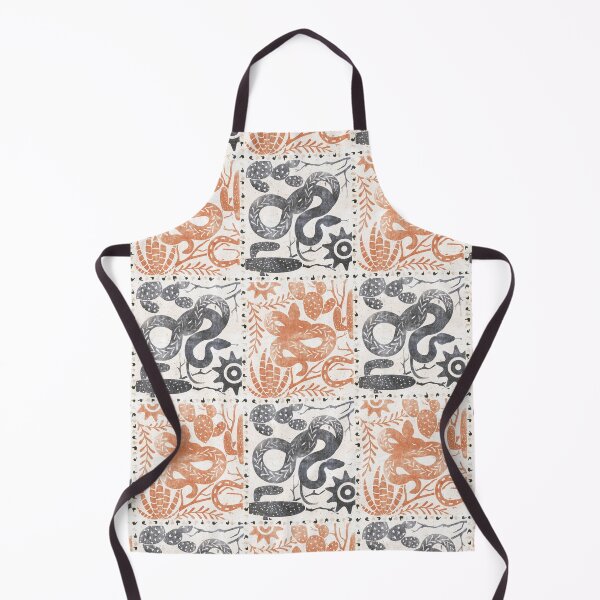 Item preview, Sandy Orange Desert Block Print designed and sold by Perrin Le Feuvre.