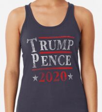 Camiseta con espalda nadadora Trump Pence 2020