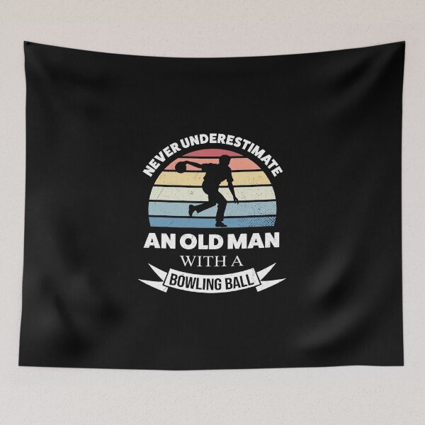 Item preview, Bowling- never underestimate an old man designed and sold by Anderson456.