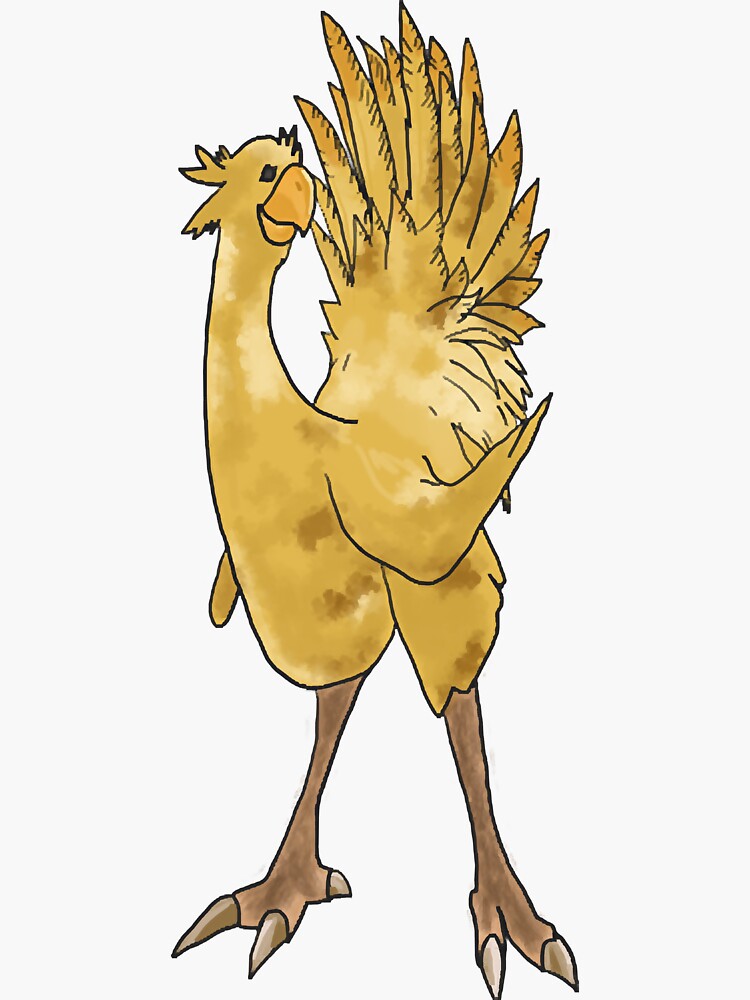 Chocobo Sticker For Sale By Porshakatrin Redbubble