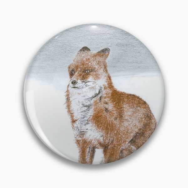 Item preview, Wimdy Fox Ballpoint Drawing designed and sold by SkyDarcyDesigns.