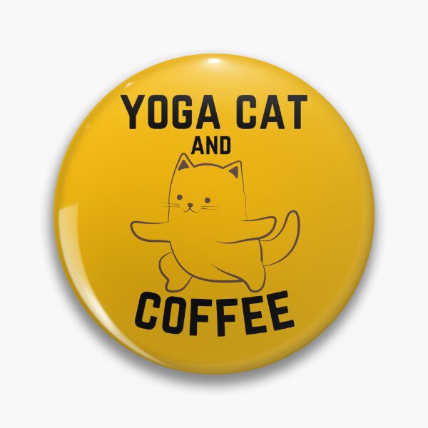 Item preview, Yoga cat and coffee  designed and sold by Amine ⭐⭐⭐⭐⭐.