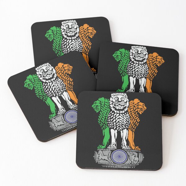 Item preview, India Insignia Lions Indian Patriot #1350 designed and sold by Rare-Militia.