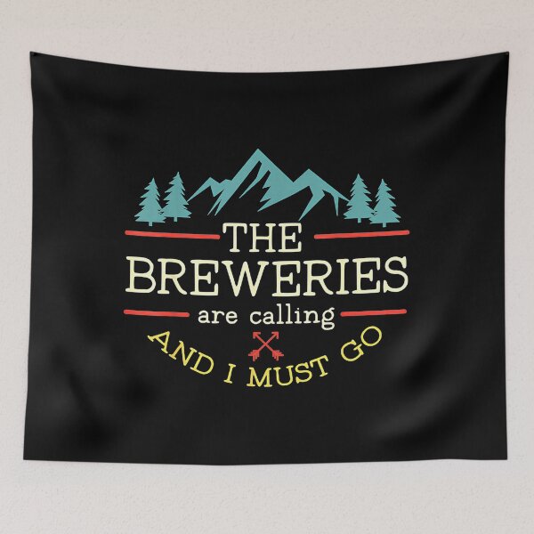 Item preview, Vintage Beer Breweries are Calling and I Must Go Craft Beer designed and sold by Kolsmermi.