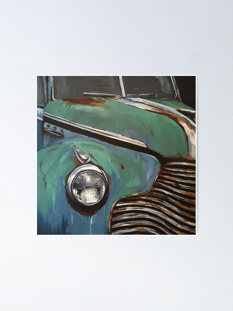 "Antique car Art" Poster by leekellerart Redbubble